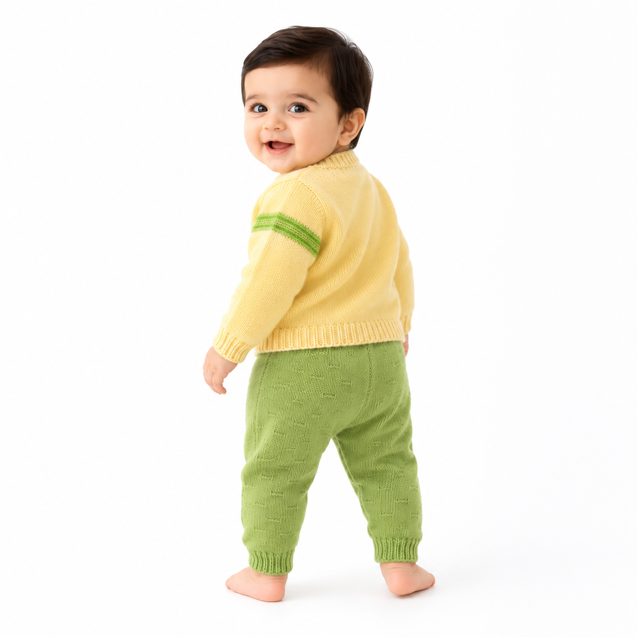 Premium Hand Knitted Wool Sweater Set | Winter Knitwear