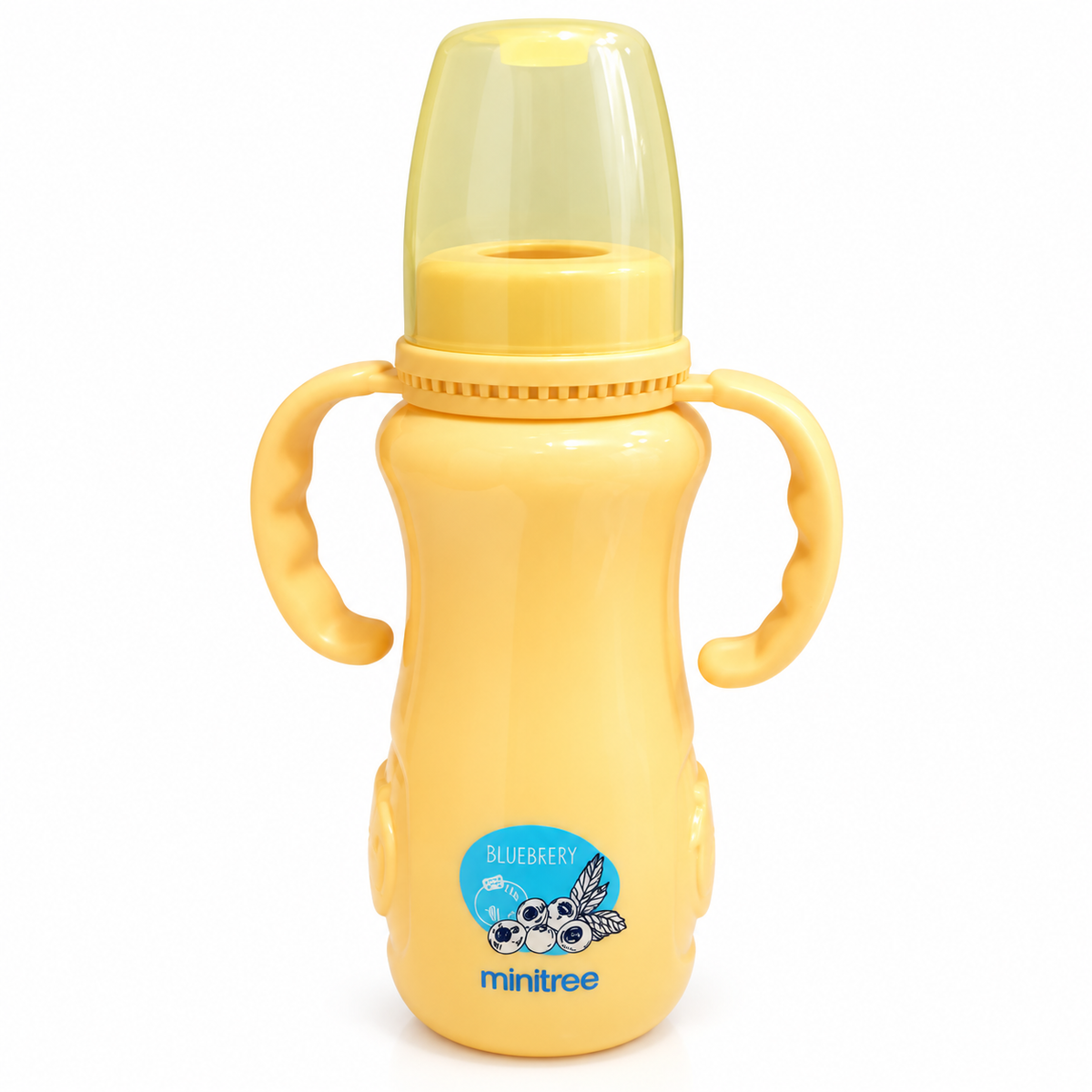 Minitree Baby Feeding Bottle with Easy-Grip Handles | 270ml, 6 Months and Above
