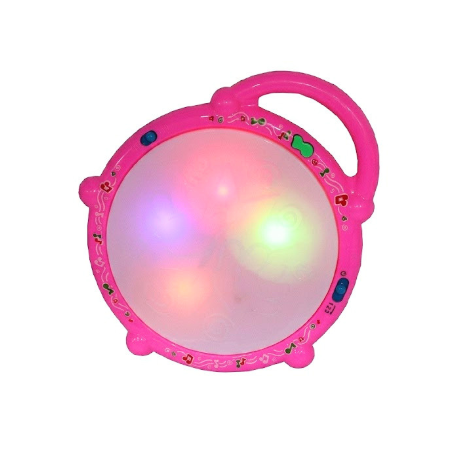 Musical Flash Drum Toy for Kids | 3D Lights and Sound Sensory Drum with Drumsticks