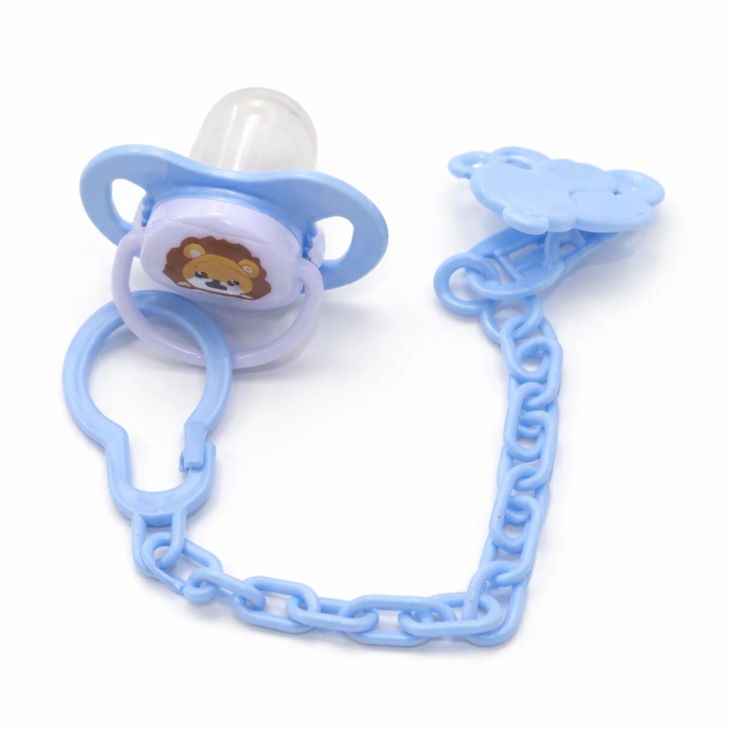 Baby Pacifier with Anti Loss Chain Clip | For Boys and Girls | 0-18M