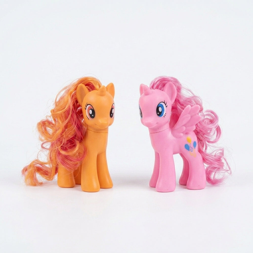 Sparkle Winged Unicorn Pony Duo | 2 Piece Collectible Toy Set for Girls