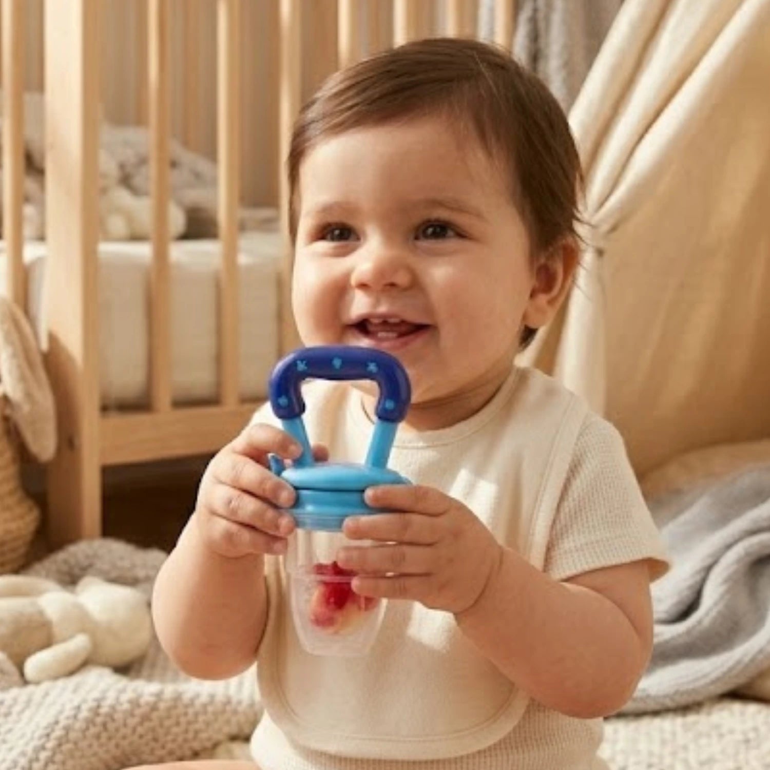Fresh Food Silicone Nibbler | Baby Fruit Feeder & Teether for Ages 6M+