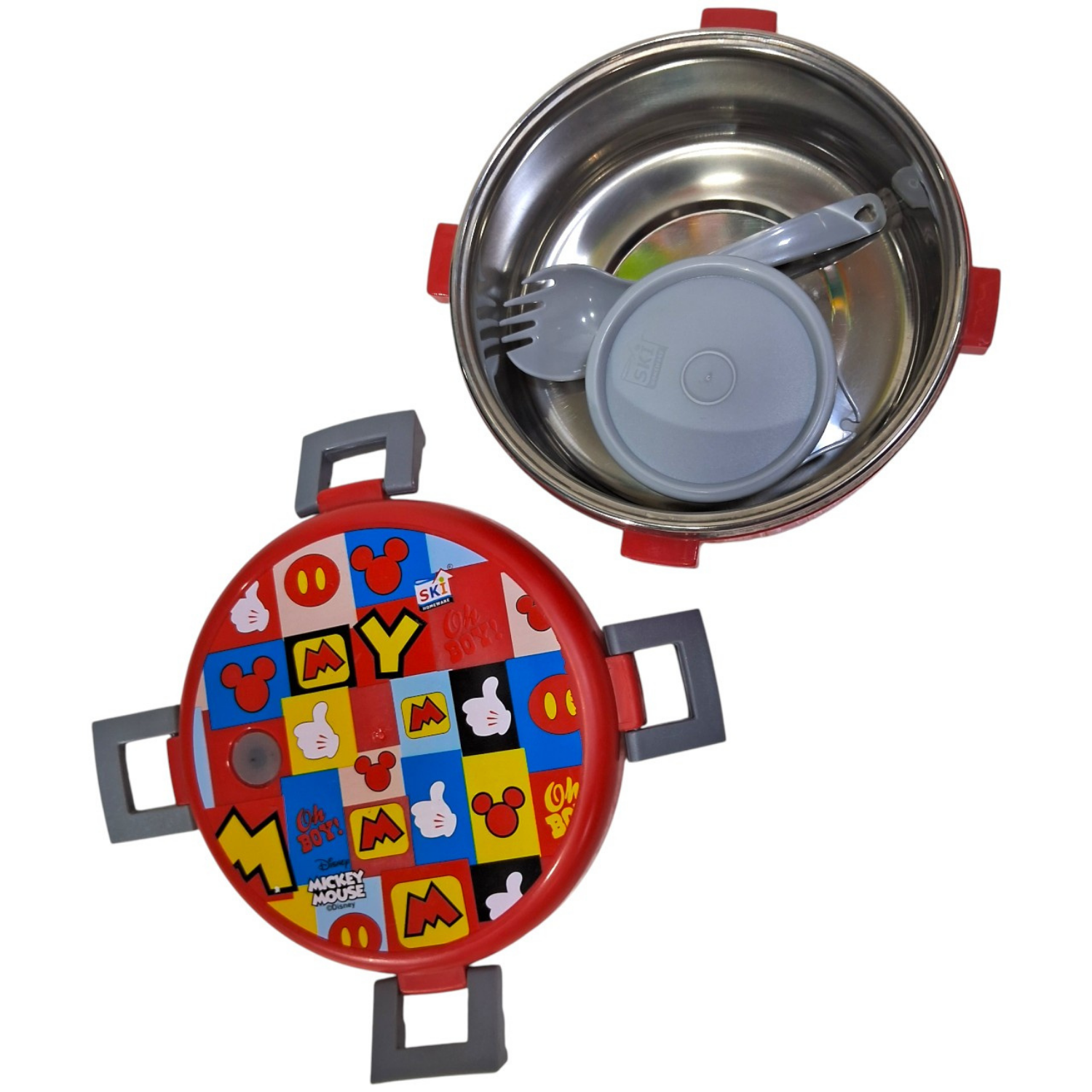 Steel Lunch Box - Mickey Stainless Steel Lunch Box