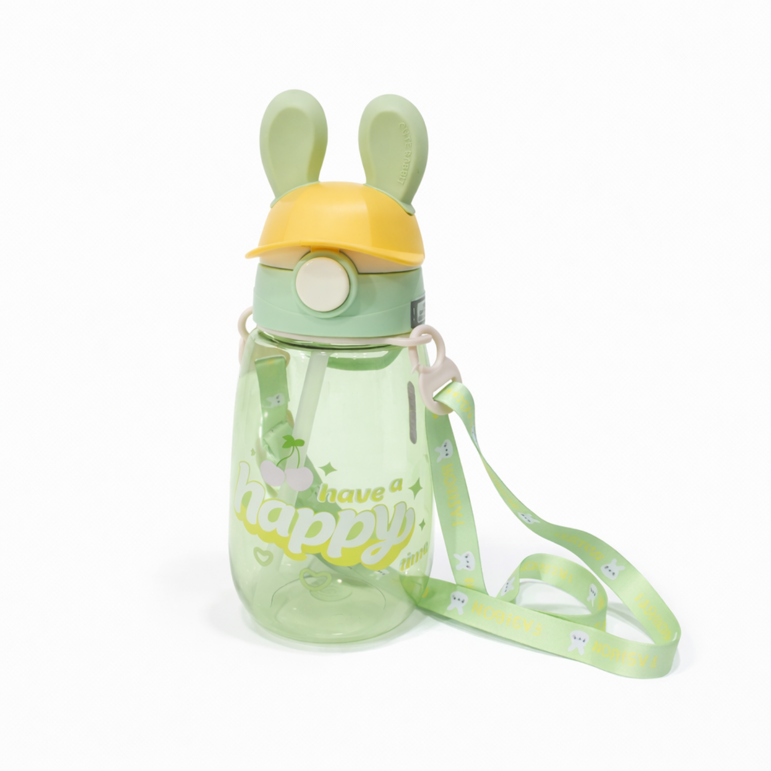 Bunny Sipper Bottle - Cute Sipper Bottle for Boys & Girls | Flip-Top Kids Drinking Bottle for School & Travel