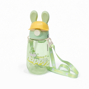 Bunny Sipper Bottle - Cute Sipper Bottle for Boys & Girls | Flip-Top Kids Drinking Bottle for School & Travel