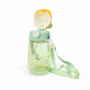 Bunny Sipper Bottle - Cute Sipper Bottle for Boys & Girls | Flip-Top Kids Drinking Bottle for School & Travel