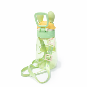 Bunny Sipper Bottle - Cute Sipper Bottle for Boys & Girls | Flip-Top Kids Drinking Bottle for School & Travel