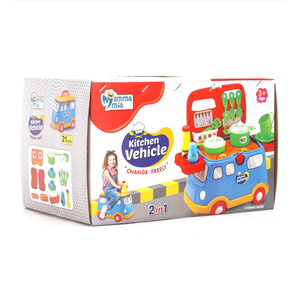 Kids Vehicle Set – 2-in-1 Kitchen / Doctor / Fashion Set with Accessories | Pretend Role Play Toy | Gift for Kids 3+ Years