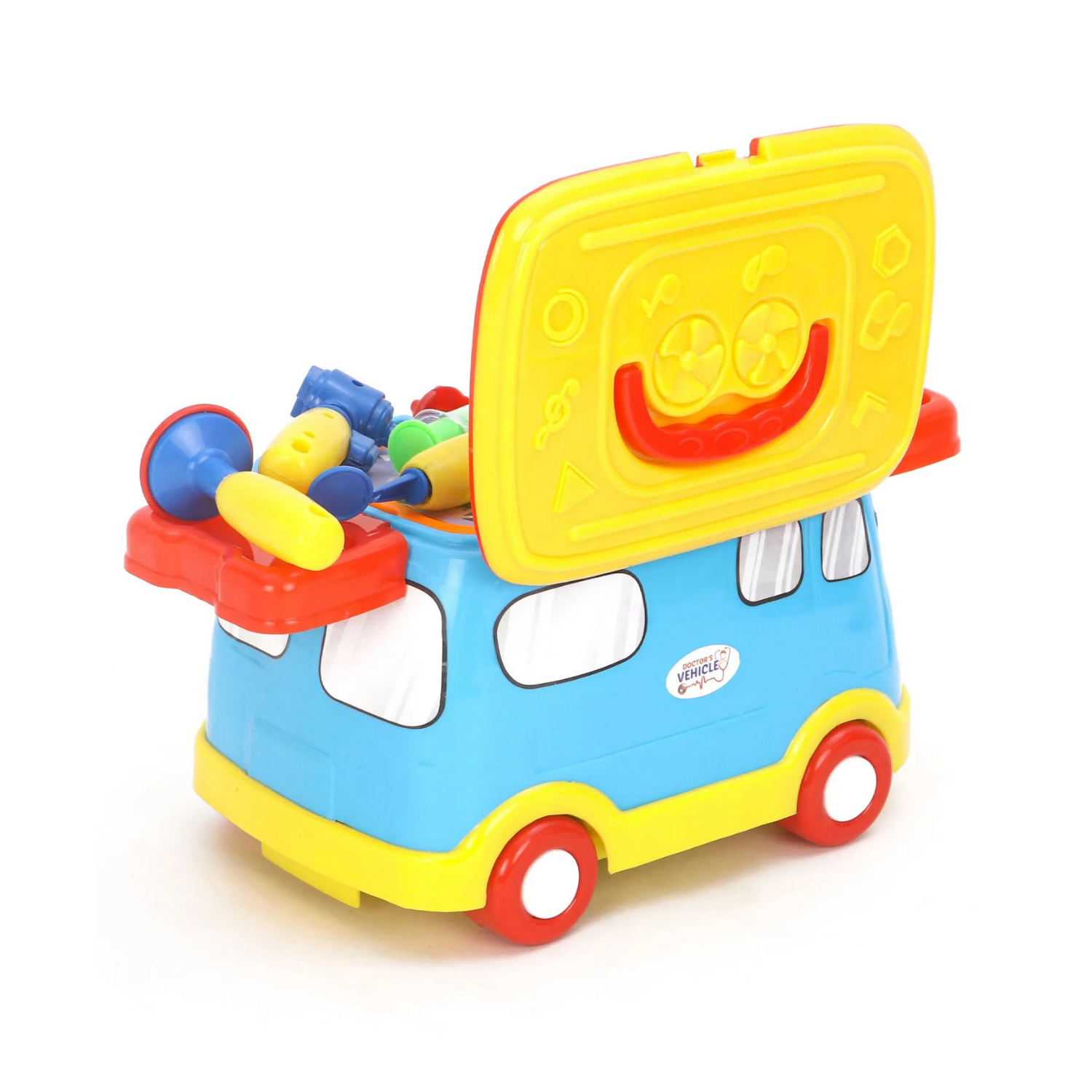 Kids Vehicle Set – 2-in-1 Kitchen / Doctor / Fashion Set with Accessories | Pretend Role Play Toy | Gift for Kids 3+ Years