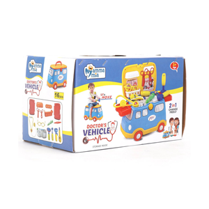 Kids Vehicle Set – 2-in-1 Kitchen / Doctor / Fashion Set with Accessories | Pretend Role Play Toy | Gift for Kids 3+ Years