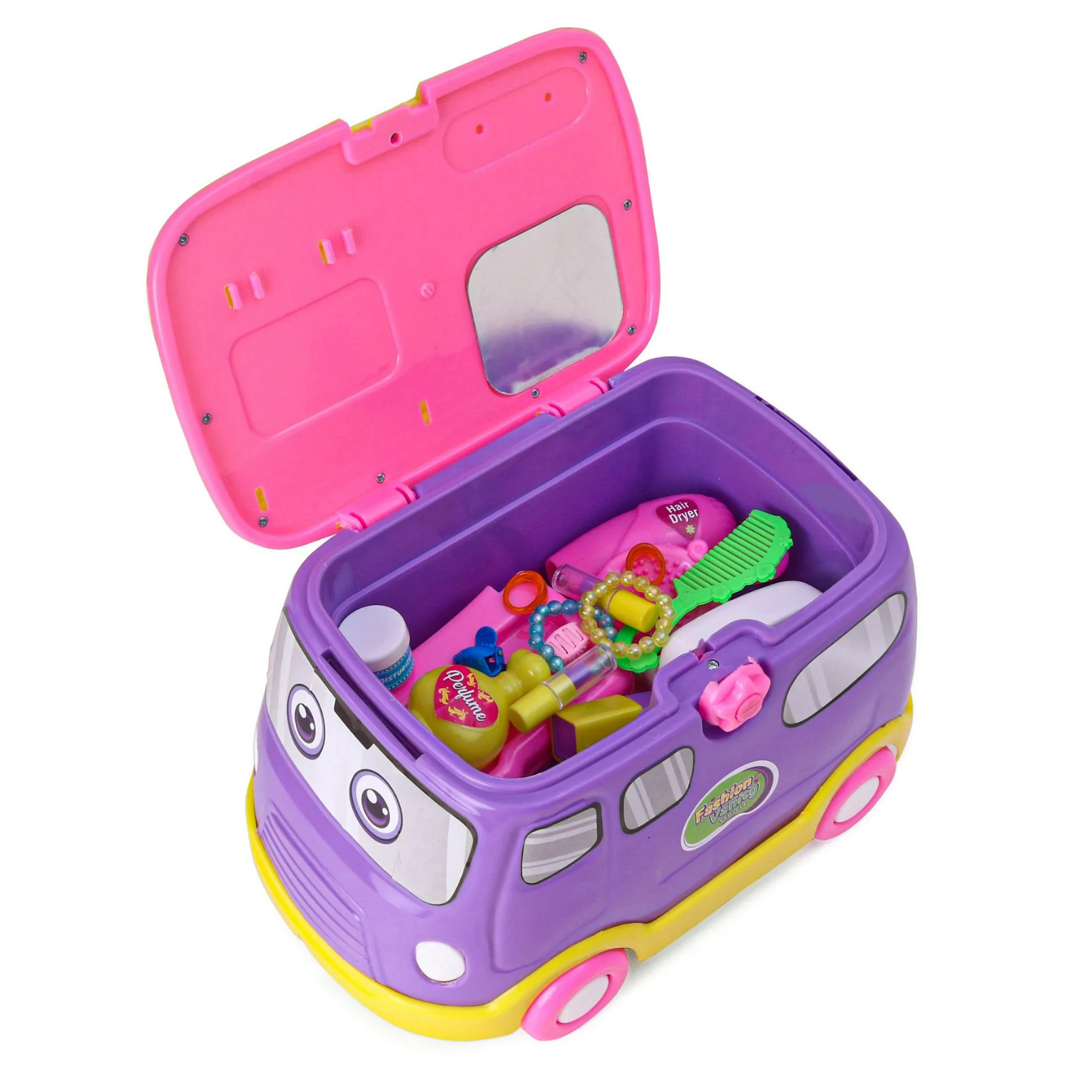 Kids Vehicle Set – 2-in-1 Kitchen / Doctor / Fashion Set with Accessories | Pretend Role Play Toy | Gift for Kids 3+ Years