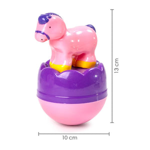 Unicorn Roly Poly Wobbling Bell Sounds Musical Rattling Toy