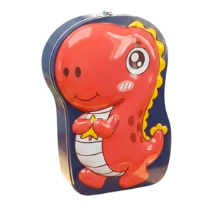 Dino Piggy Bank - Metal Money Bank