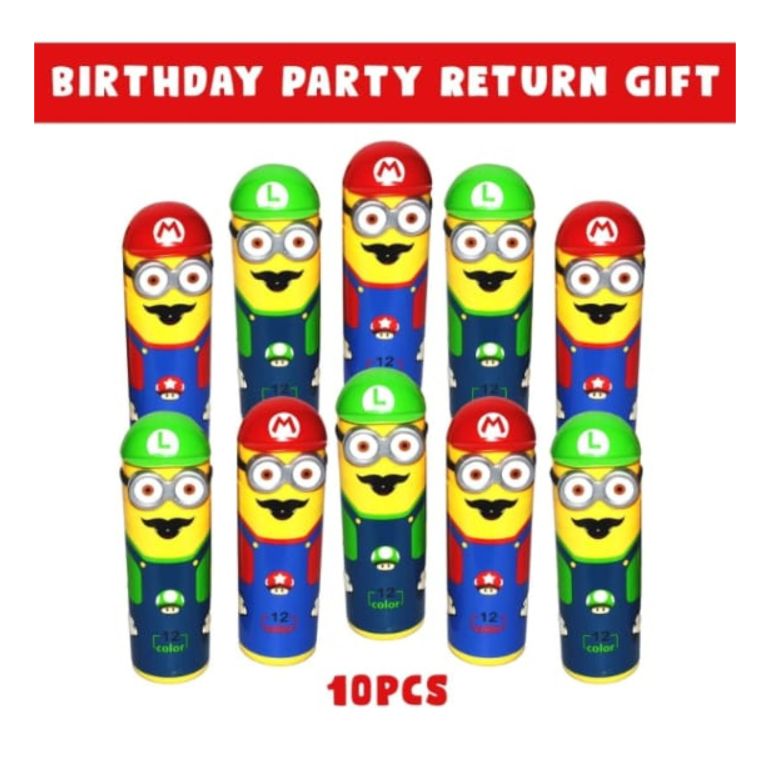 Birthday Return Gifts for Kids- Pack Of 10 Sketch Pens Multicolor|Best Return Gifts for Birthday| Birthday Return Gifts For Kids|