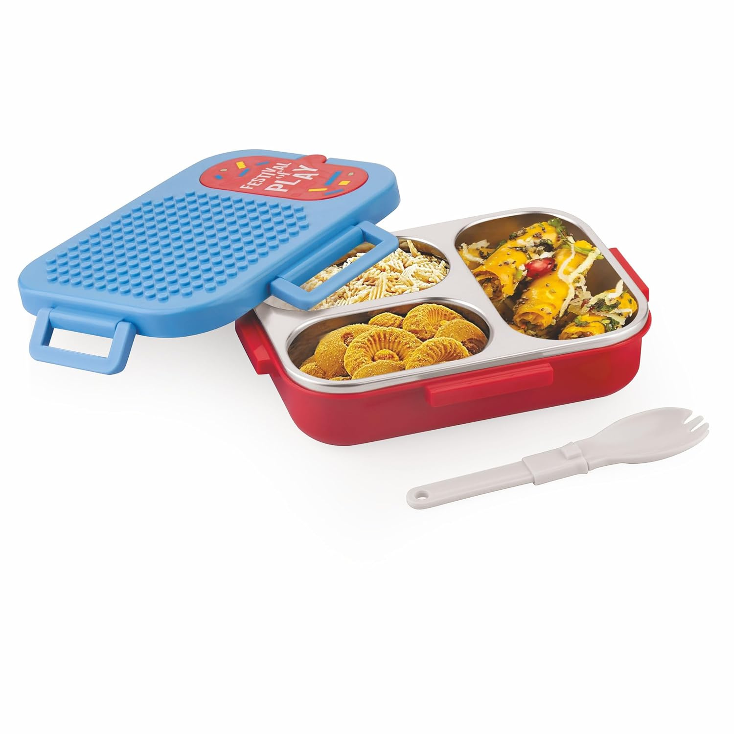 Steel Lunch Box - Stainless Steel - Legos