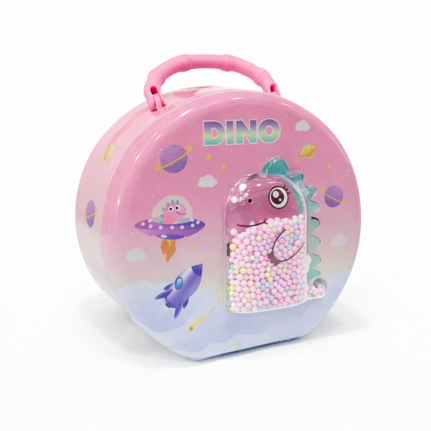 Piggy Bank with Lock - Cute Money Saving Bank for Boys & Girls | Password Coin Bank with Handle | Kids Safe Box for Cash & Coins
