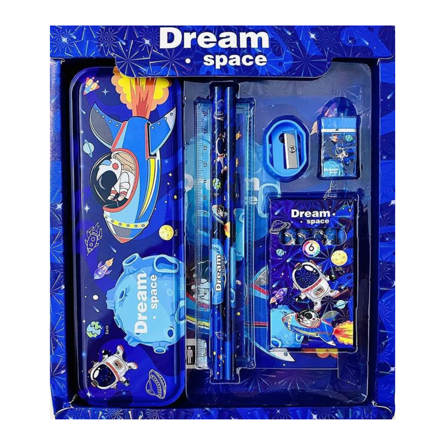 Space Theme Stationery Set for Kids | For Boys & Girls Age 3-15 Years - Return Gifts -School Supplies & Learning Gift for Kids